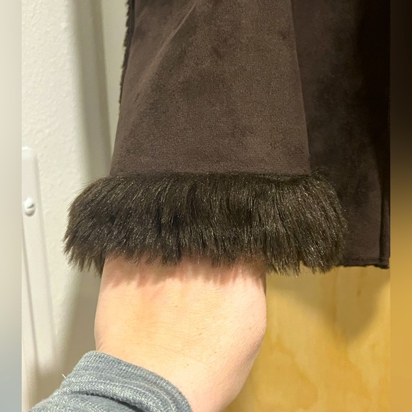 Style & Co Faux Suede/Fur Zip-Up Jacket - Picture 4 of 8